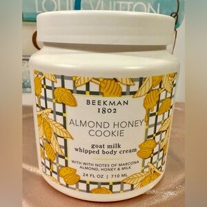 Beekman 1802 Almond Honey Cookie Body Cream Jumbo size! 24 fl oz/ 710ml. 🍯